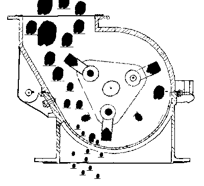 錘式破碎機原理